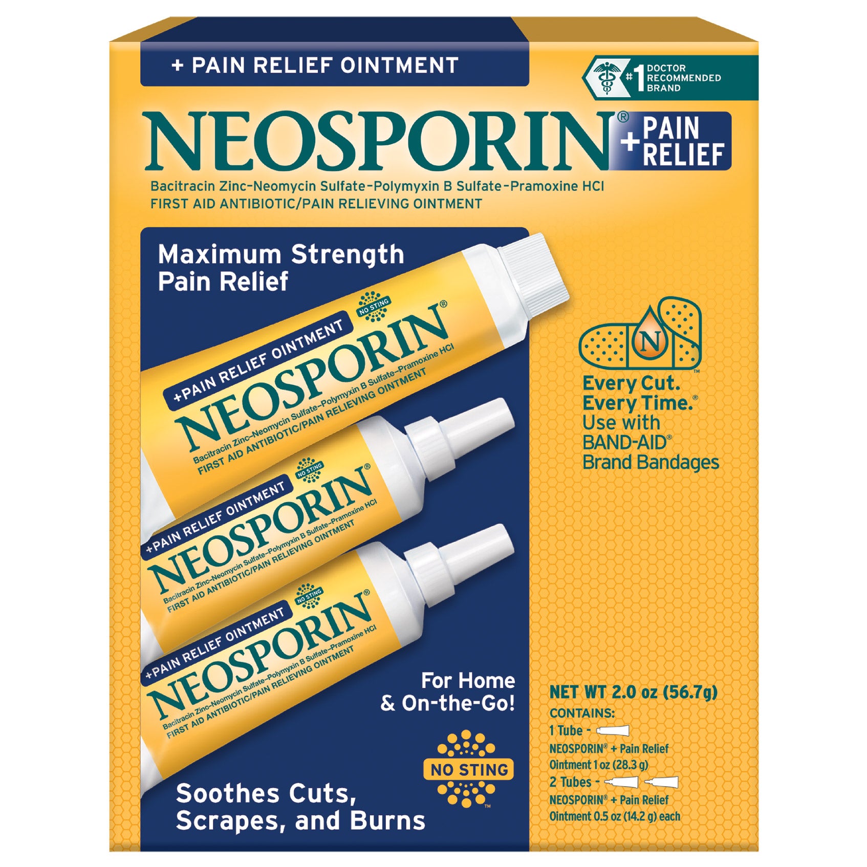 AKIMA & NEOS BITE MASTAR 美品 Neosporin + Max Strength Pain Relief Dual Action Topical