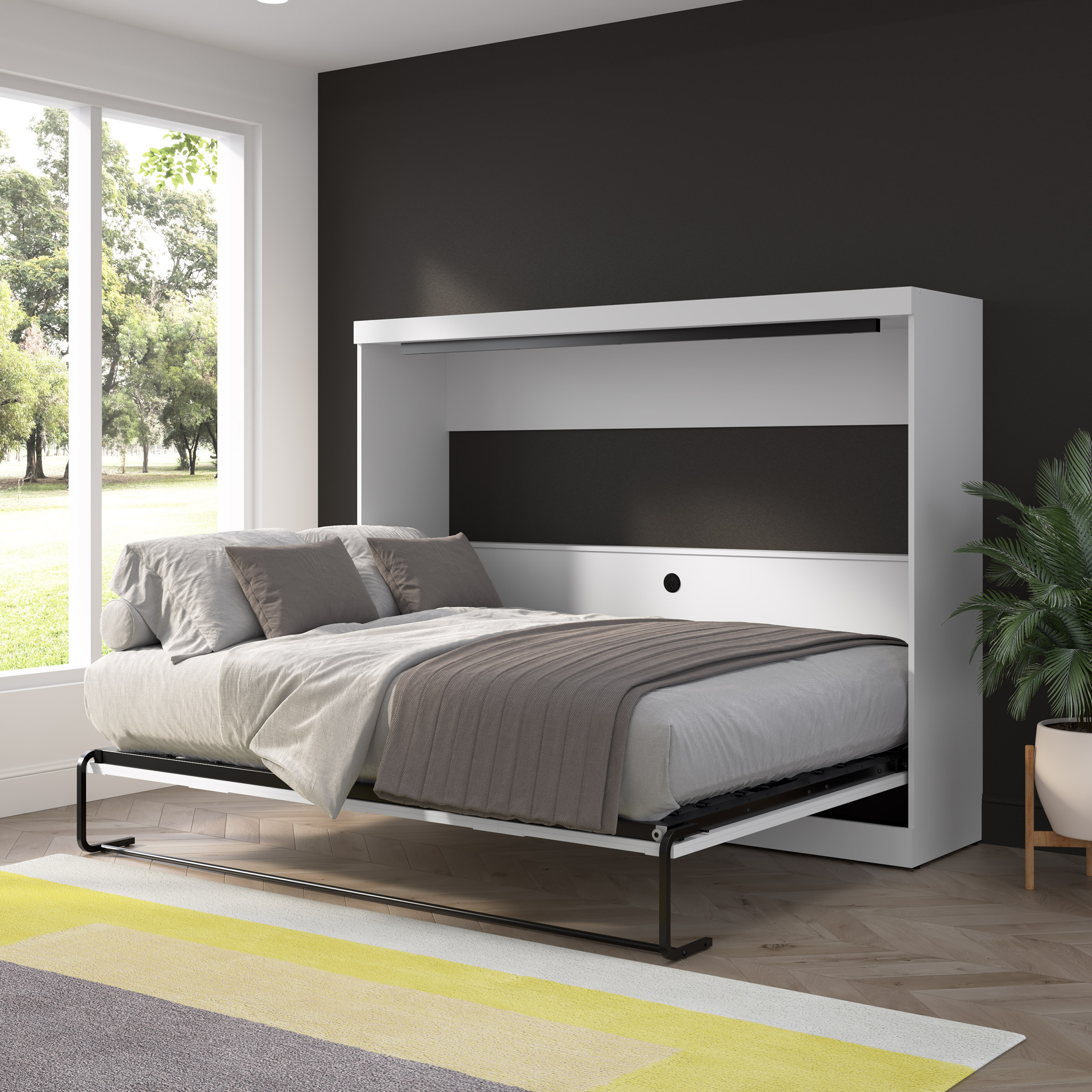 Bestar Oasis Premium Horizontal Queen Wall Bed