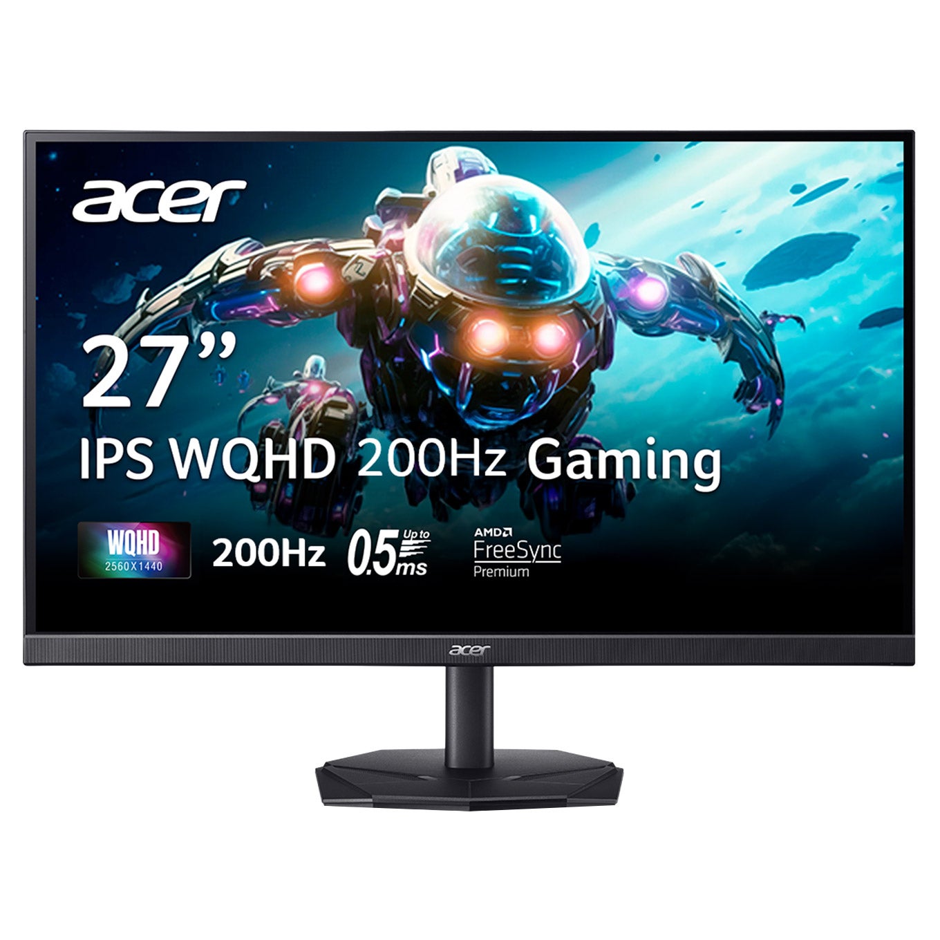 モニター200Hz Acer Nitro KG271U X1bmiipx 27” WQHD IPS 200Hz Gaming Monitor – AMD