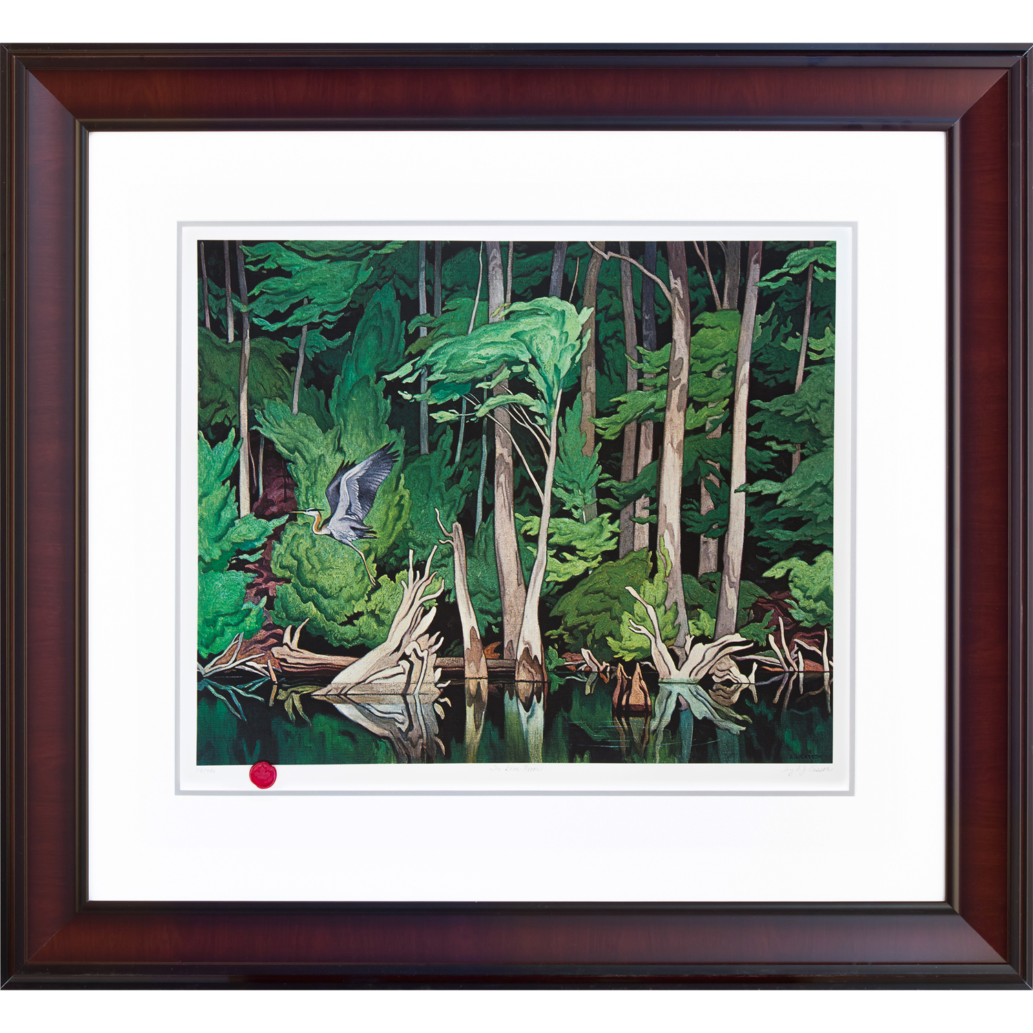 The Blue Heron by A.J. Casson