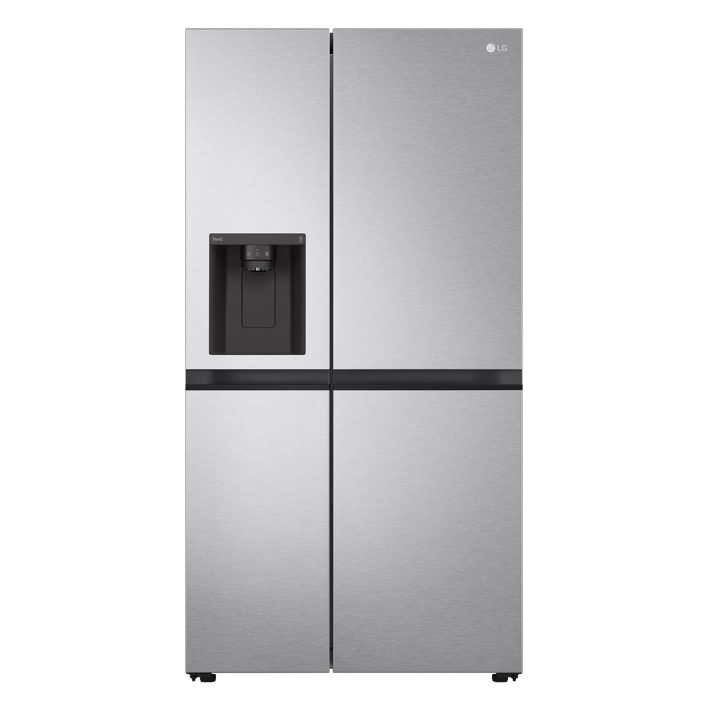 LG 36 in. 23 cu. ft. Side-by-Side Counter-Depth Refrigerator with Ice and Water Dispenser