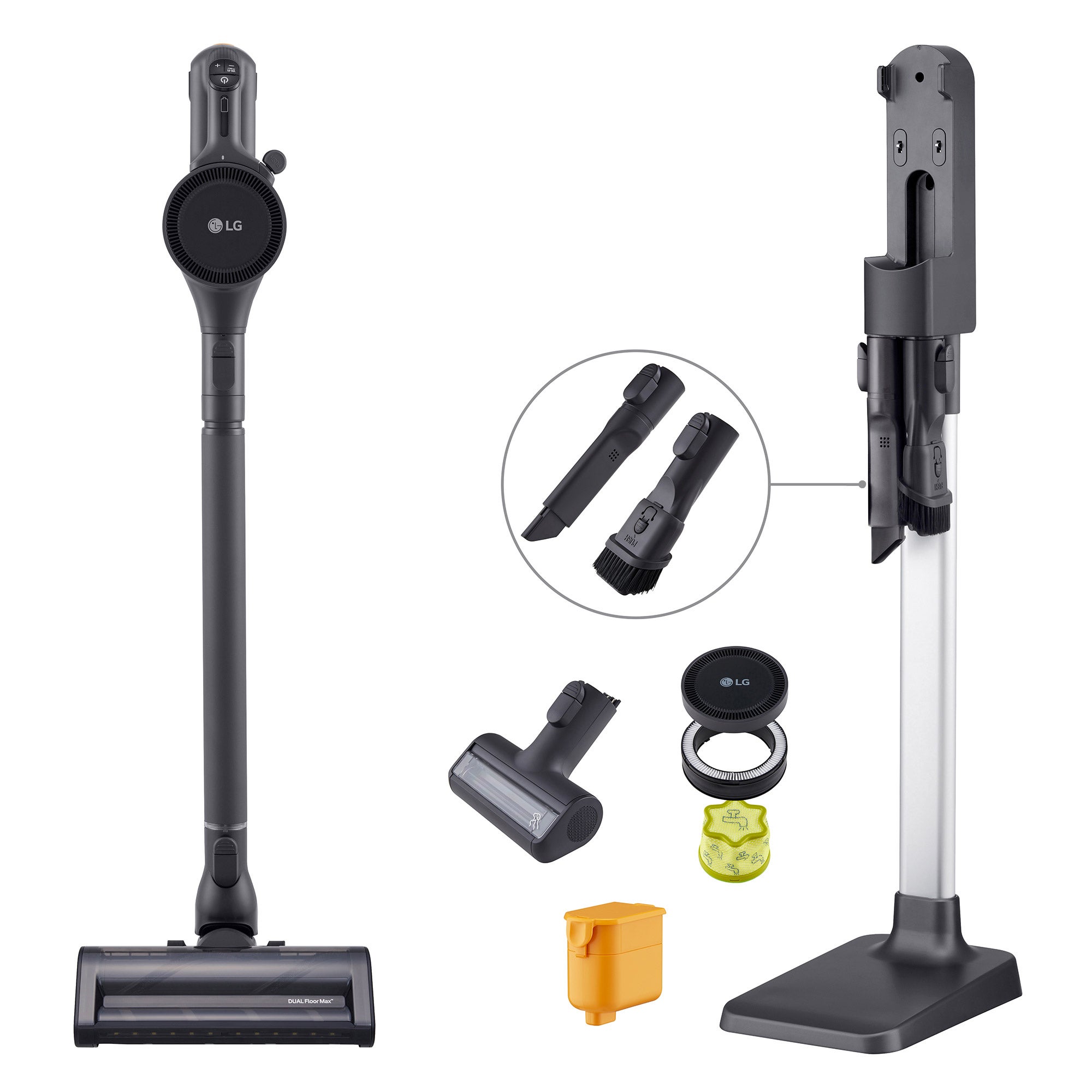 LG CordZero Kompressor Cordless Stick Vacuum with Dual Floor Max