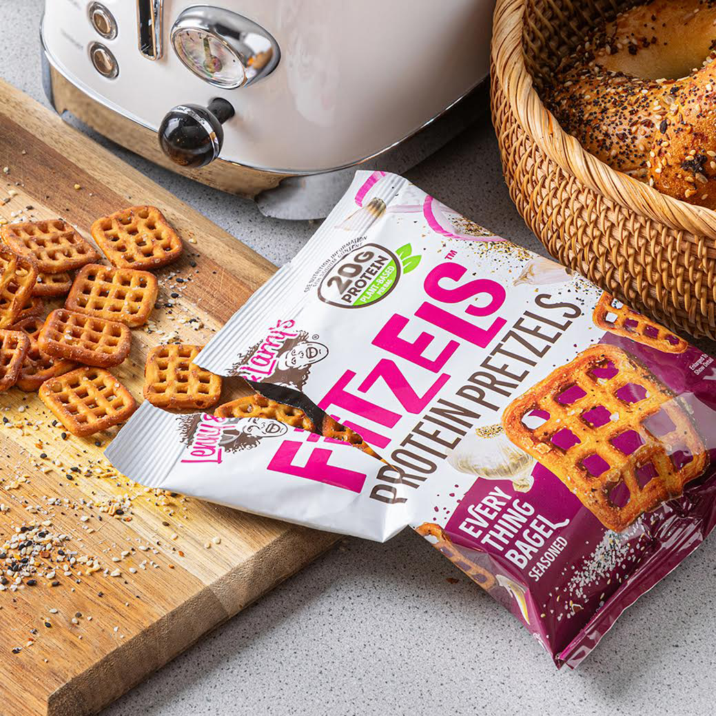 Lenny & Larry’s Fitzels Protein Pretzels, Everything Bagel, 3 oz, 8 ct ...