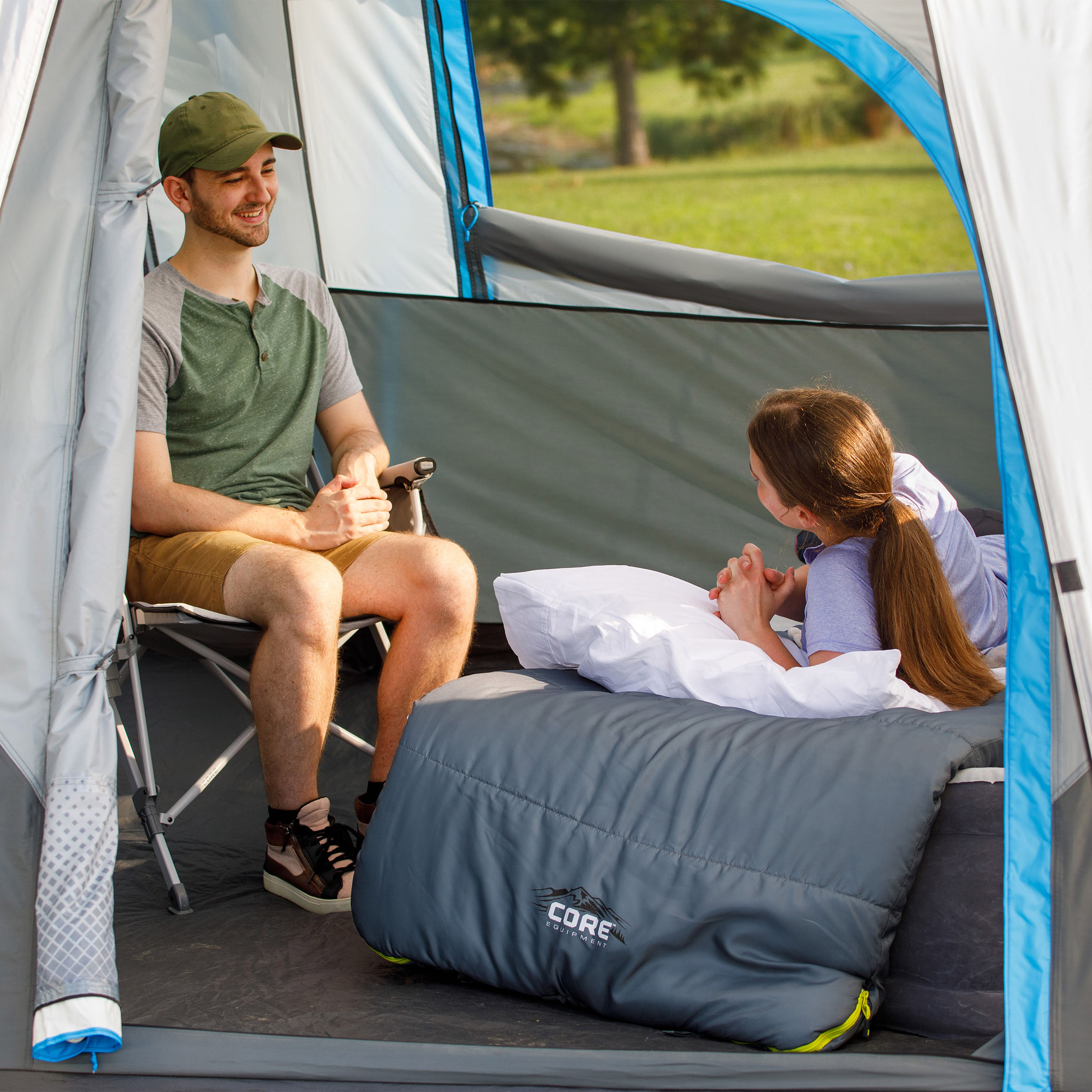 CORE Equipment 10 Person Lighted Instant Cabin Tent | Costco