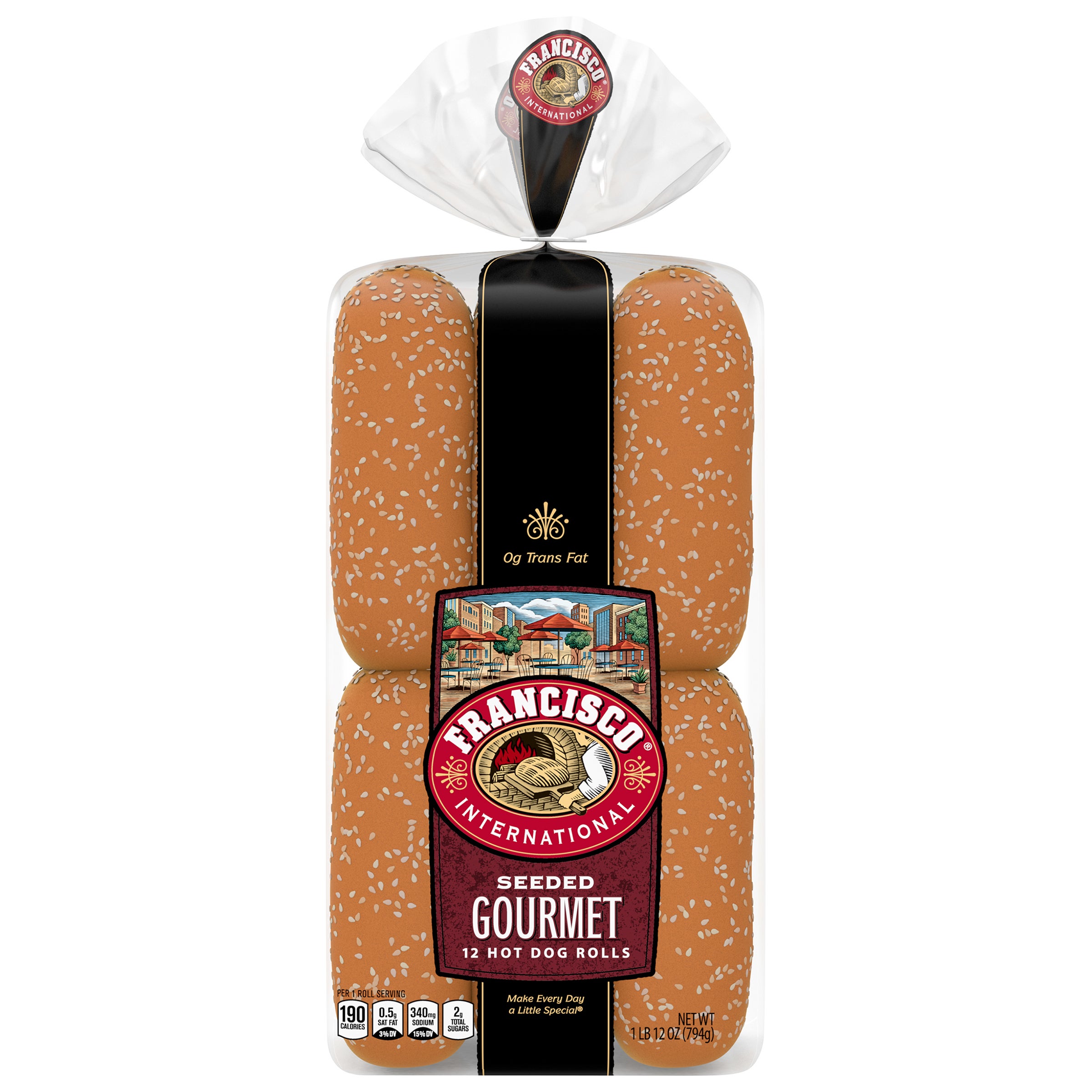 Francisco Gourmet Sesame Seed Hoagie Rolls, 12 ct | Costco