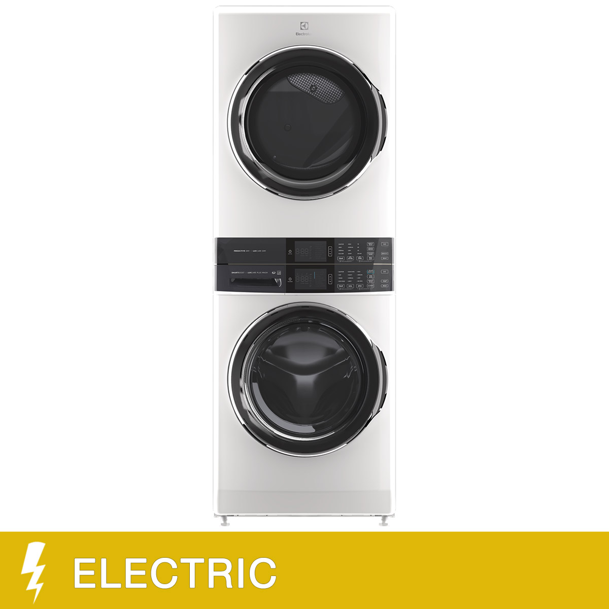 Electrolux 6 Series Single Unit Front Load Laundry Tower with 5.2 cu. ft. Washer, 8.0 cu. ft. Electric Dryer