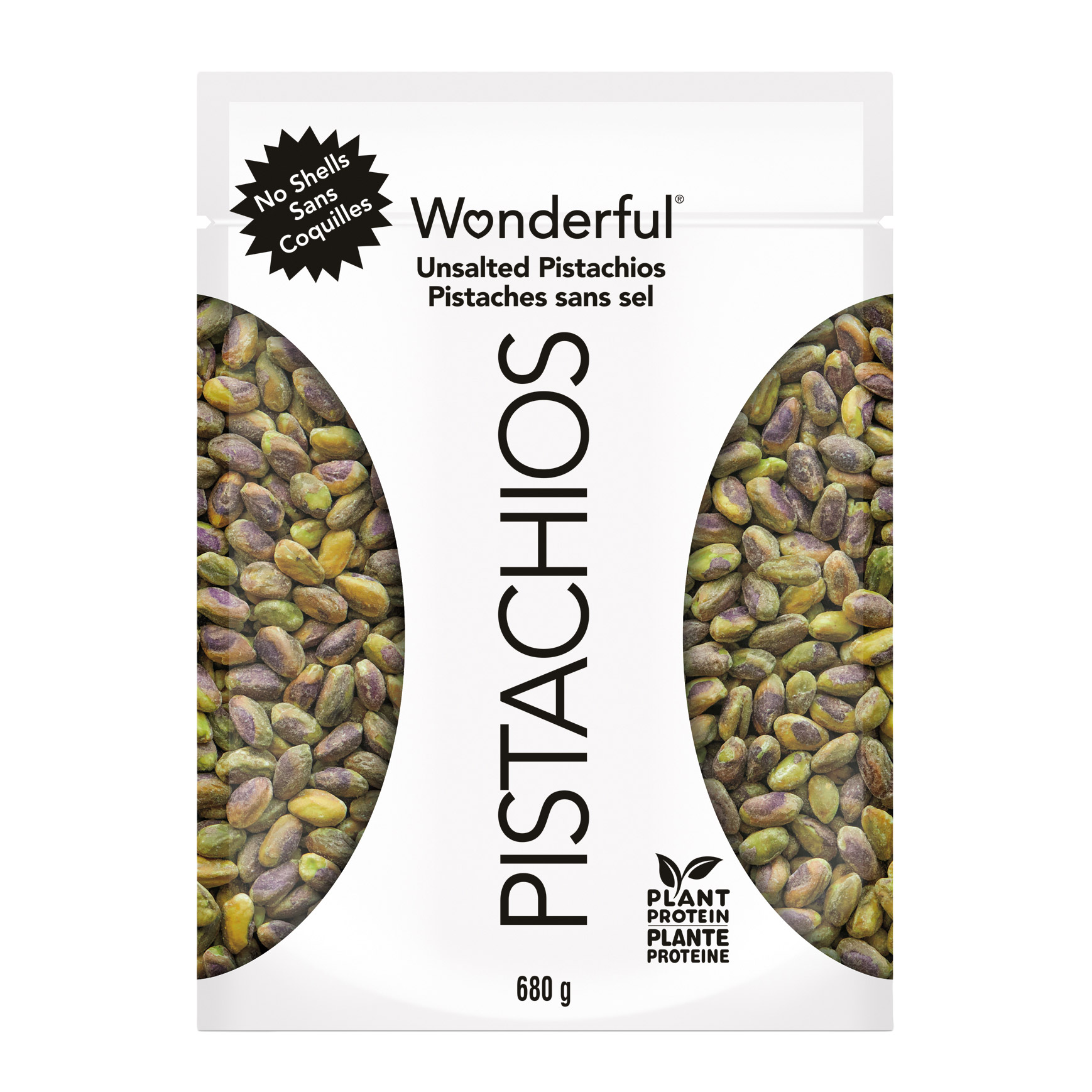 Wonderful Roasted Unsalted Pistachios, 680 g