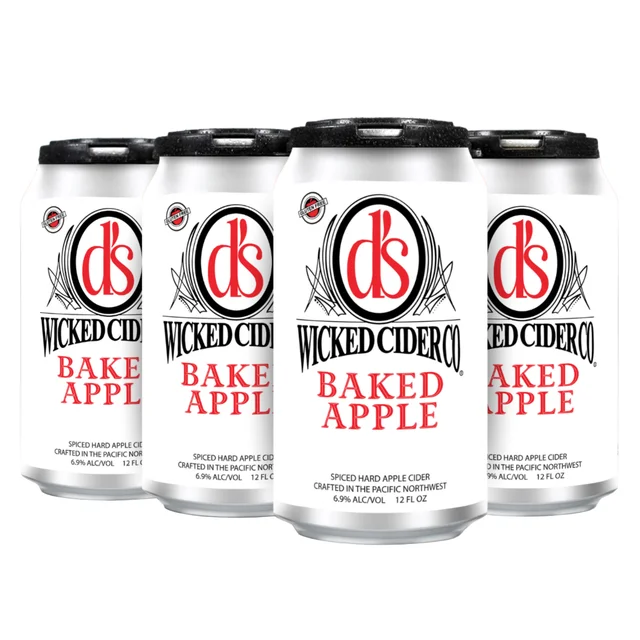 D'S WICKED CIDER BAKED APPLE ELLENSBURG WA 6/12OZ