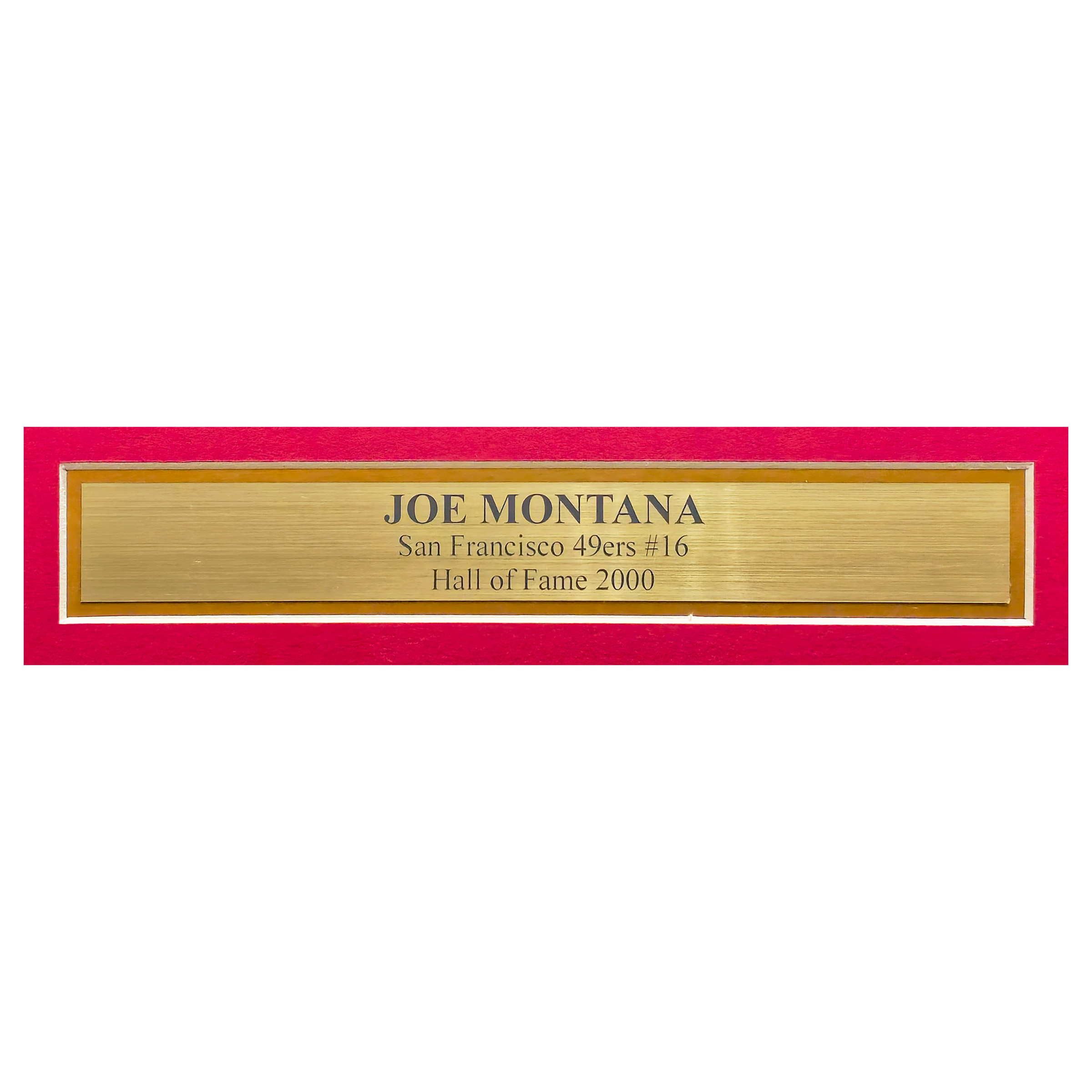 49ers cigarette case Joe Montana Autographed San Francisco 49ers Framed Red Jersey - Beckett  Authenticated