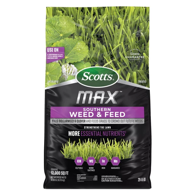 Scotts MAX Southern Weed & Feed, 12,000 Sq. Ft.