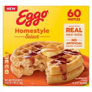 KELLOGG'S EGGO HOMESTYLE SELECT WAFFLES 60CT