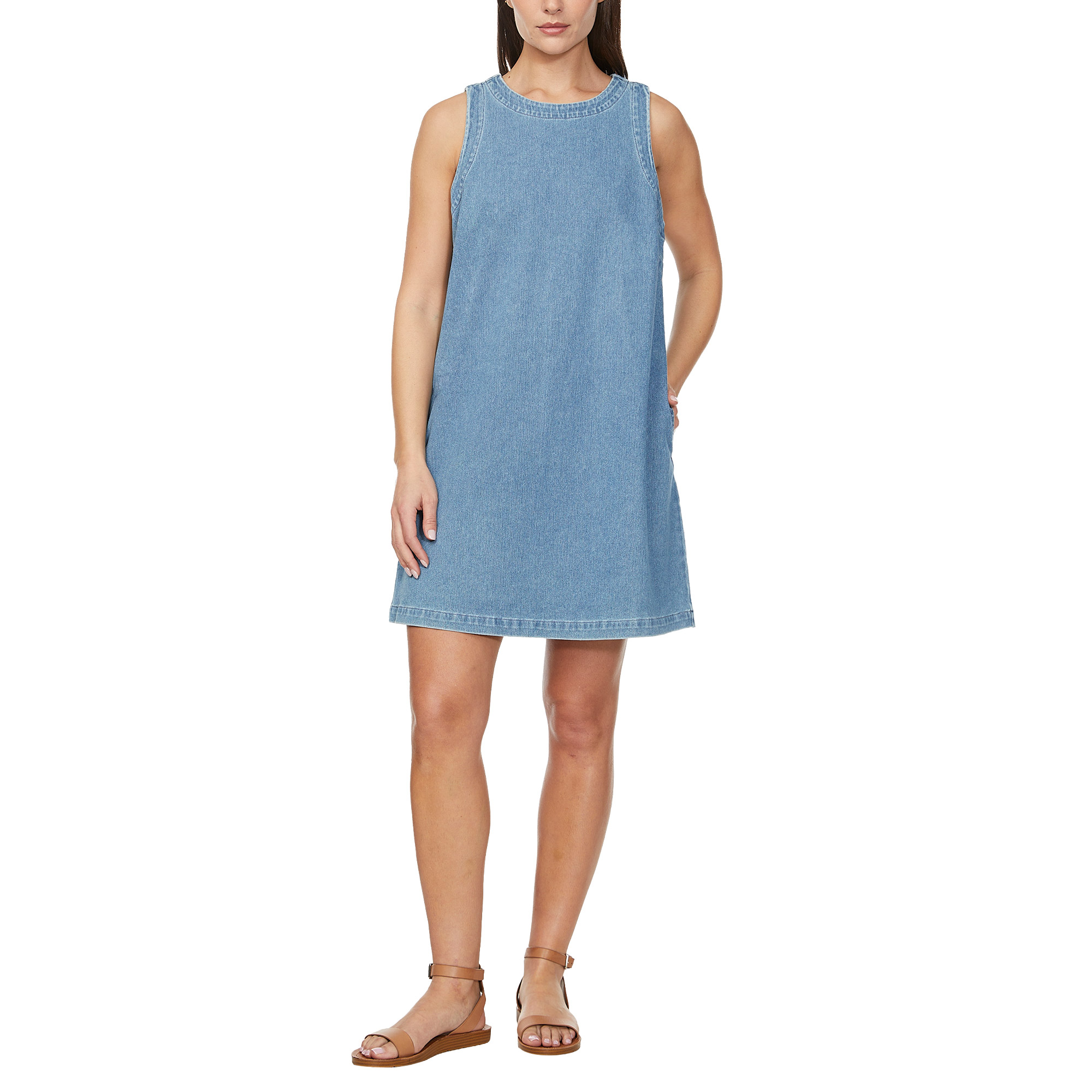 Hudson Women's Soft Knit Denim Shift Dress | Costco