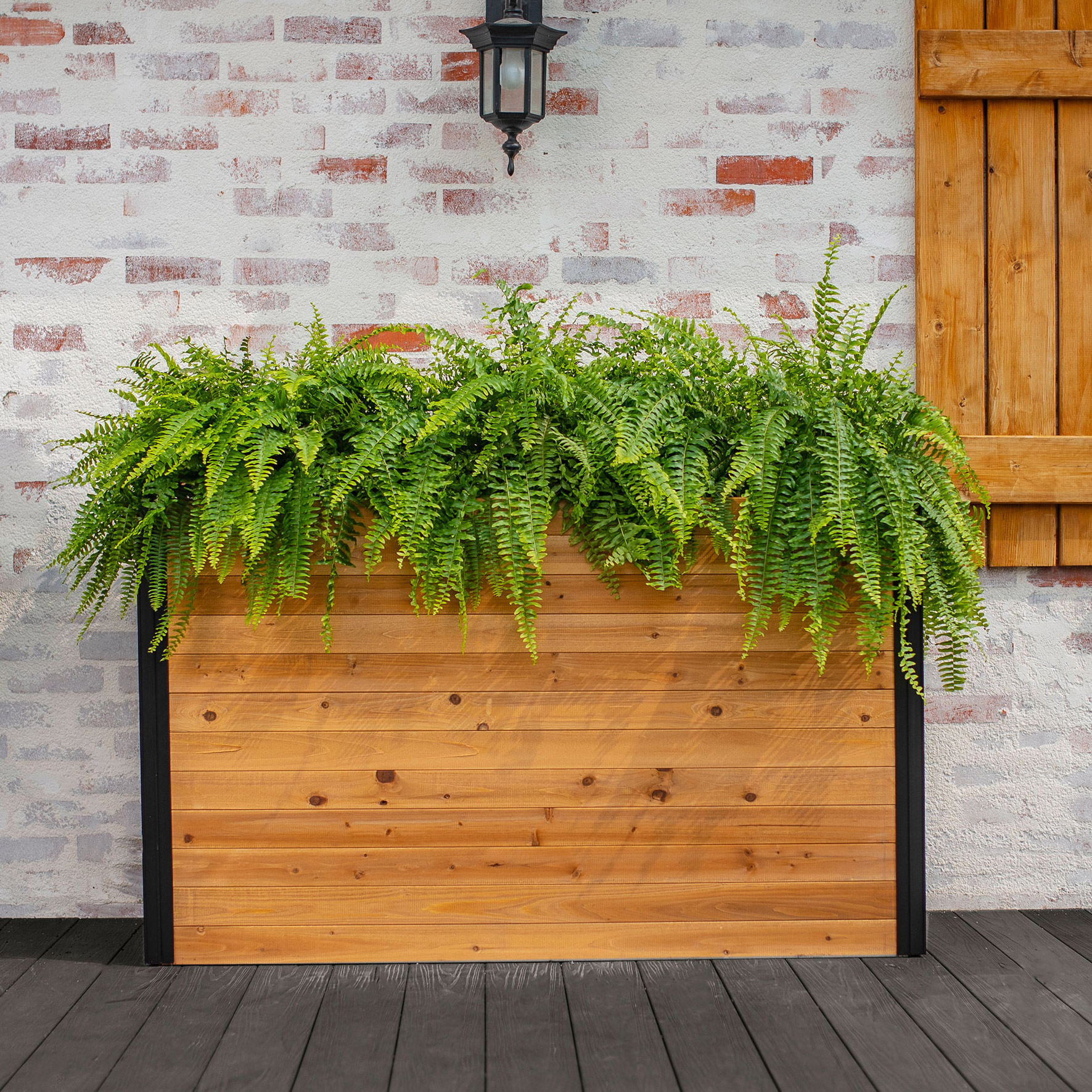 Vita Mezza 16 in. × 59 in. Large Parklette Planter