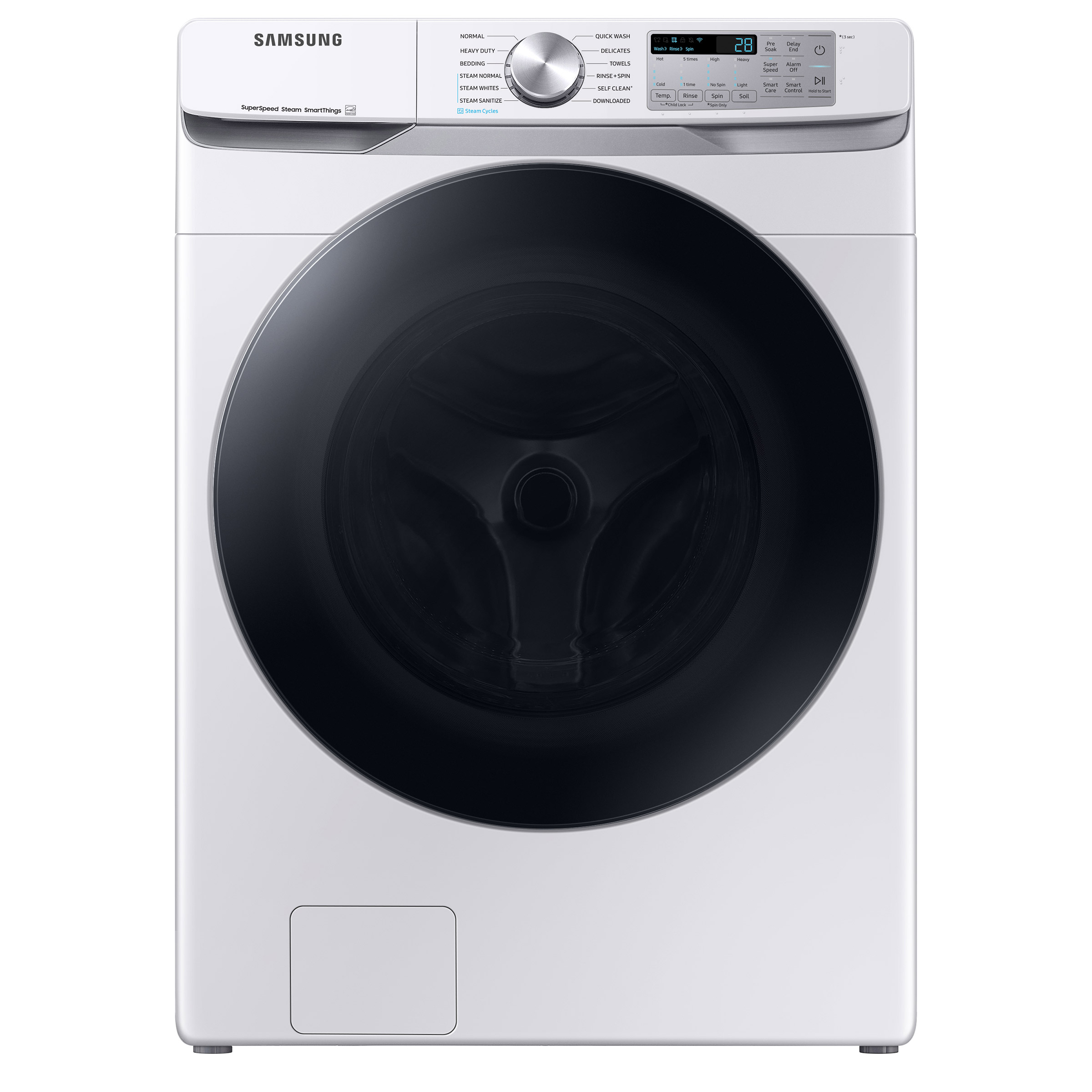 Samsung 4.5 cu. ft. Large Capacity Smart Front Load Washer with Super Speed Wash 