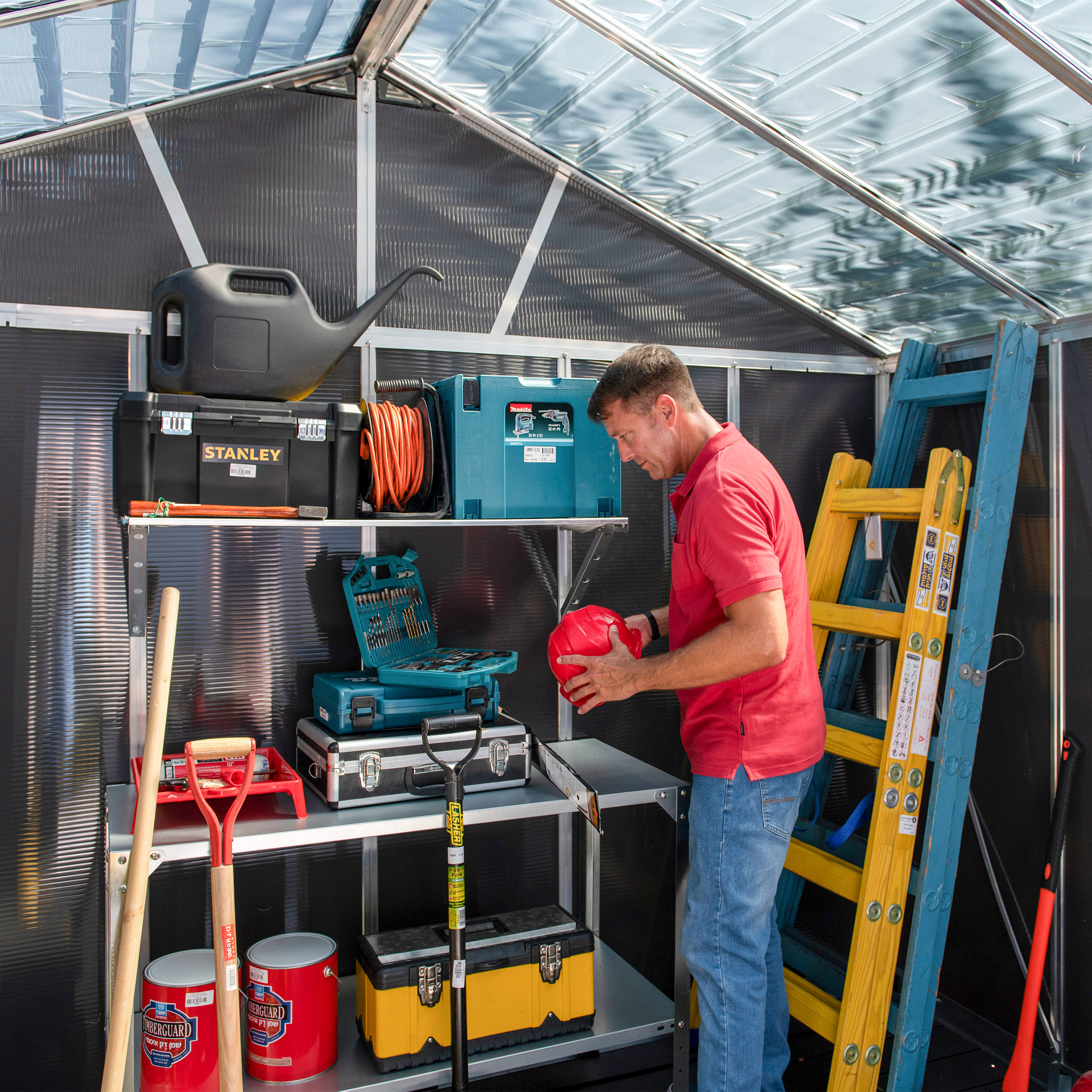 Yukon 11 ft. x 9 ft. Polycarbonate Storage Shed | Costco