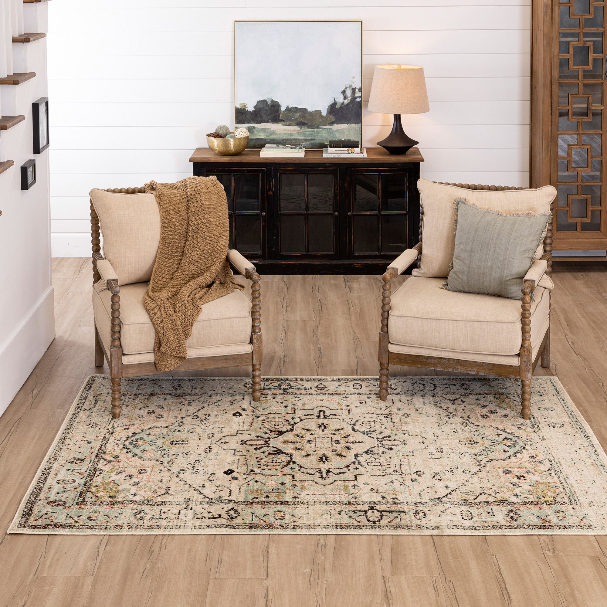 Mohawk Home Vintage Inspired Cavendish Area Rug, 5' 3" x 7' 10"