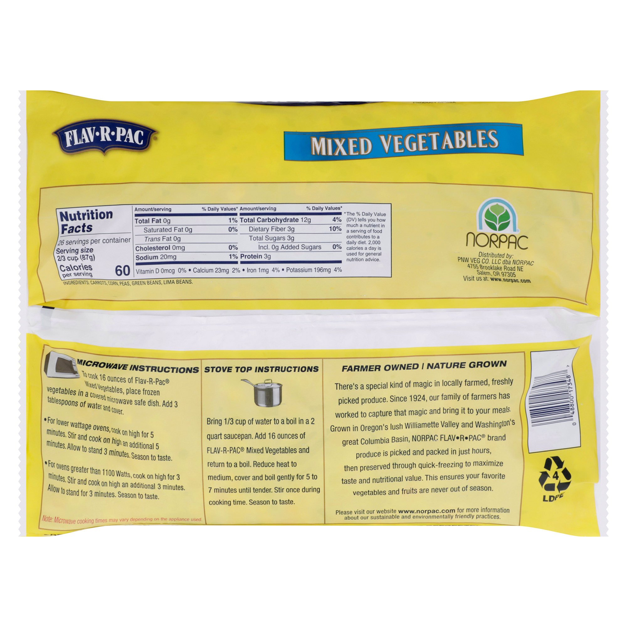 Flav-R-Pac Classic Mixed Vegetables, 5 lbs | Costco