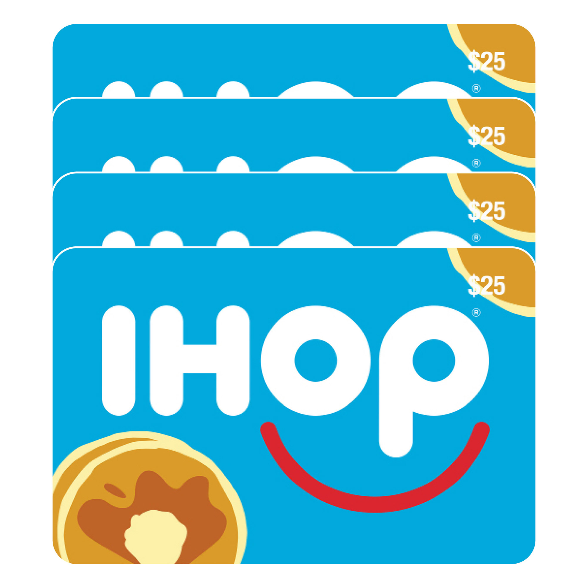 IHOP Four Restaurant $25 eGift Cards ($100 Value)