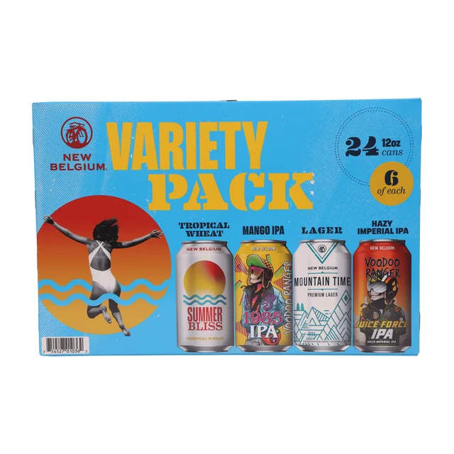 New Belgium Brewing Folly Pack, 12 fl oz, 24-count