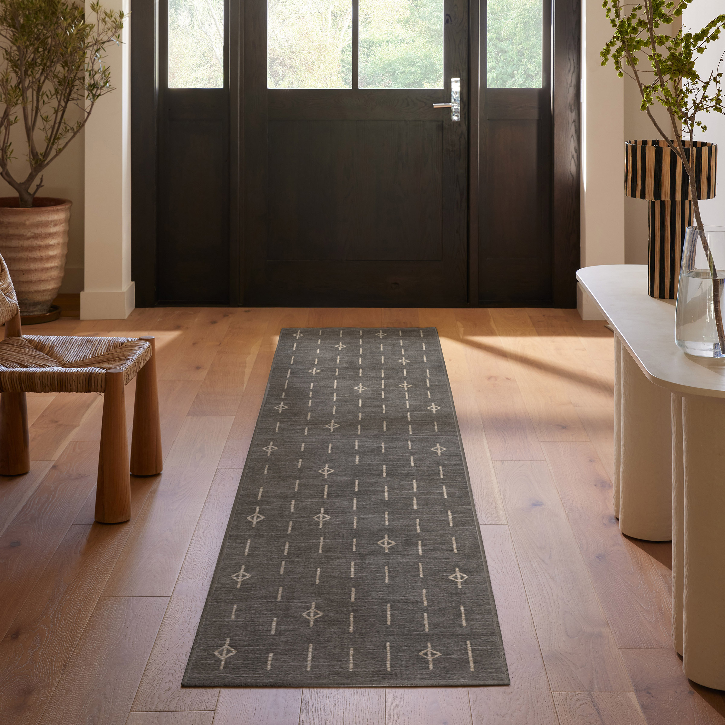 Ruggable Flatwoven Washable Alina Runner Rug  2'6" x 7'