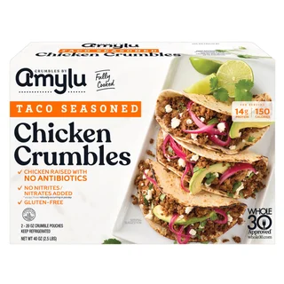 AMYLU CHICKEN TACO CRUMBLE 40 OZ (2.5 LBS)