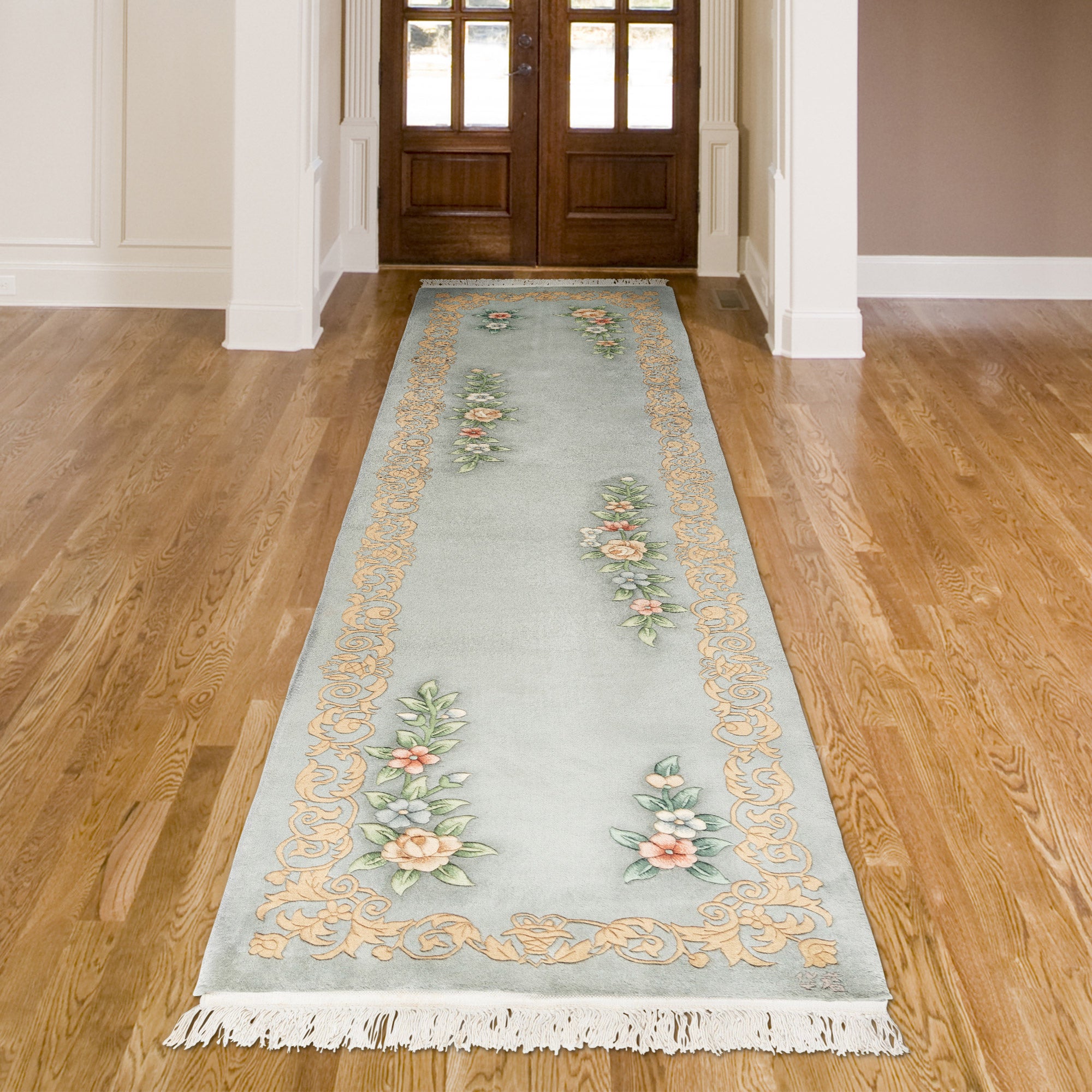 NORUTO様　グリーングレー400粒+ ロストラータ200粒+ Pagoda Hand Knotted Rug Collection, Cadence | Costco