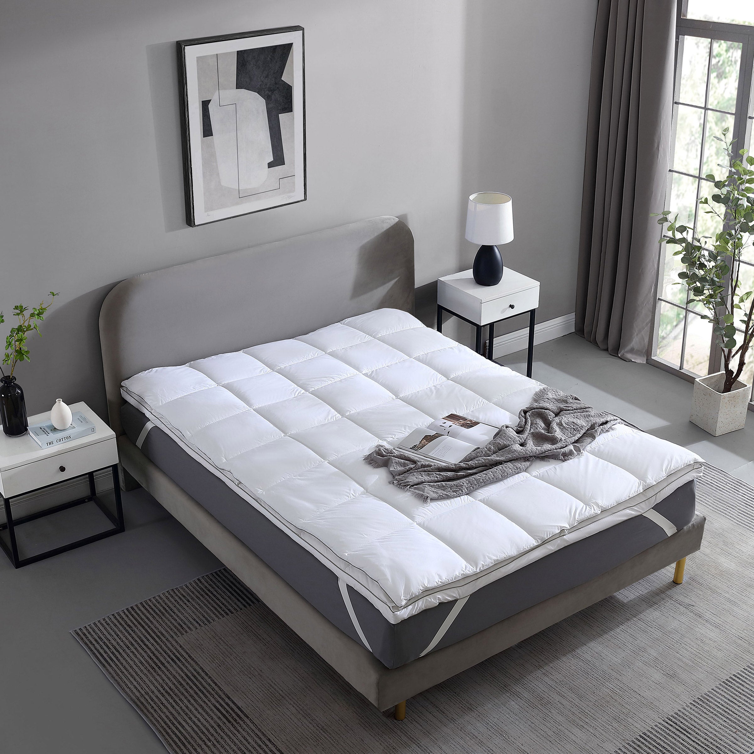 Hotel Grand Softy Feather Bed, White, King