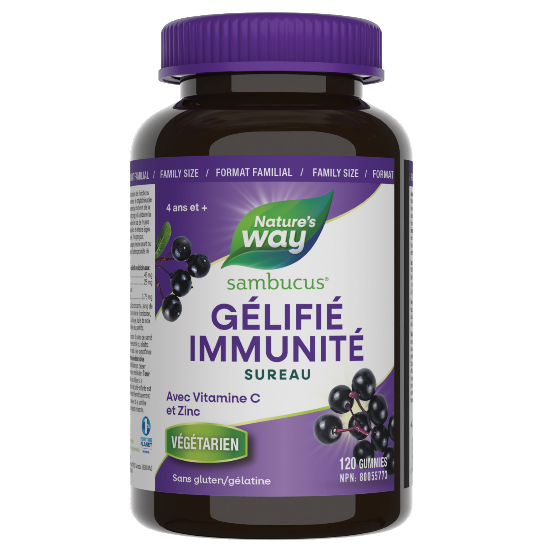 Sambucus - Sureau soutient immunitaire, 120 gélifés