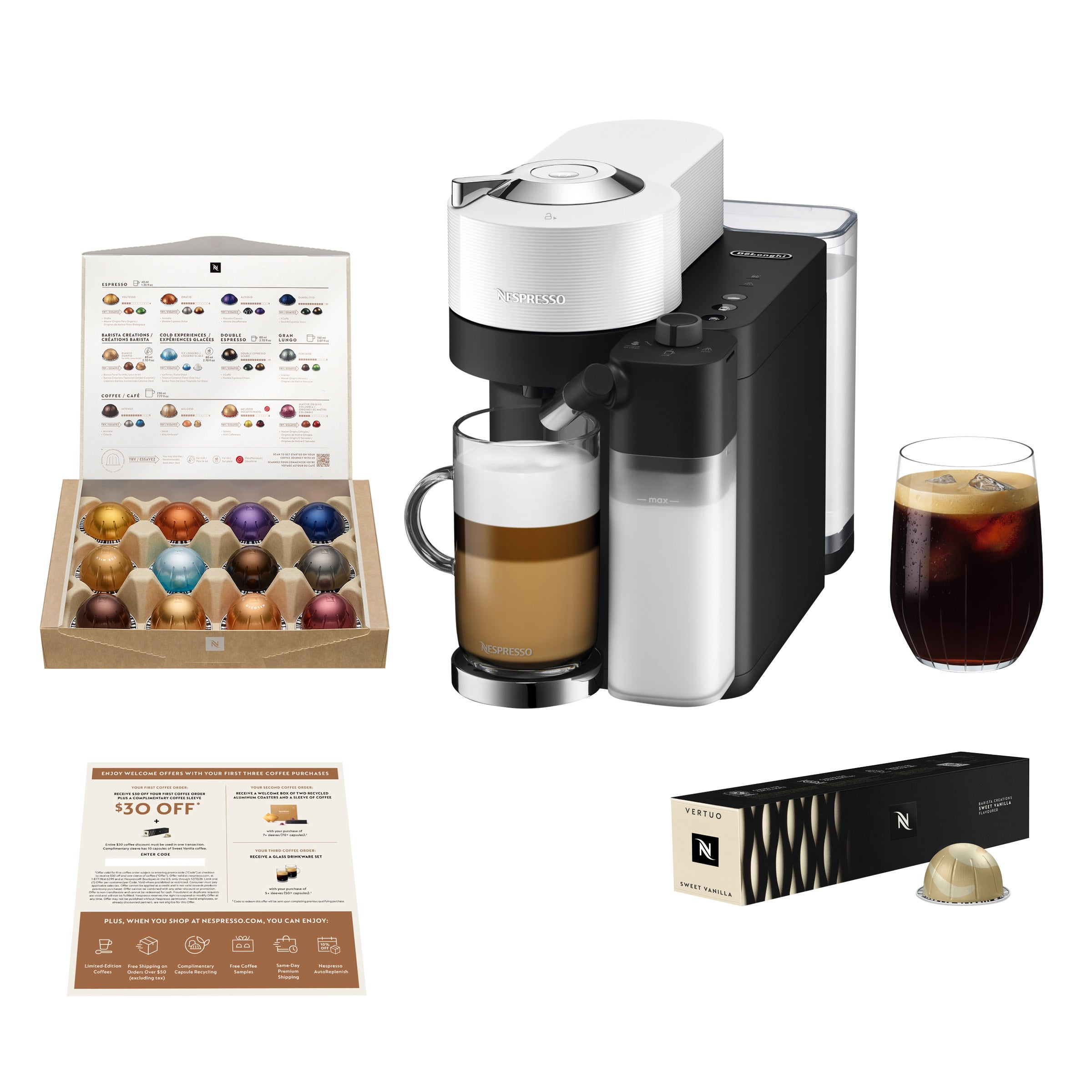 Nespresso Vertuo Lattissima by De'Longhi, White | Costco
