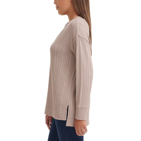 Andrew Marc Ladies' Ribbed V-Neck Top | Costco Andrew Marc Ladies' Ribbed V-Neck Top | Costco