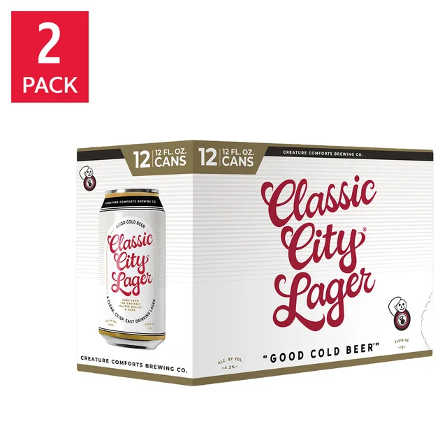 CREATURE COMFORTS CLASSIC CITY LAGER 24 / 12 OZ CANS