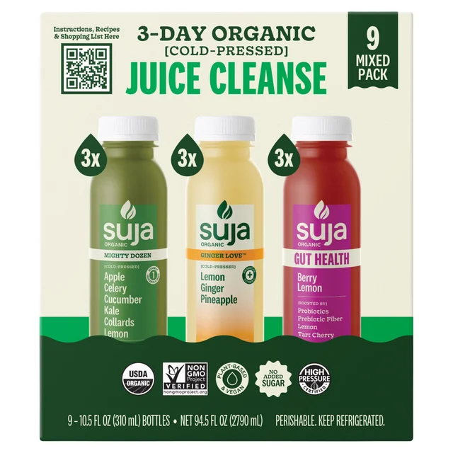 SUJA ORGANIC CLEANSE PACK 9/10.5 OZ