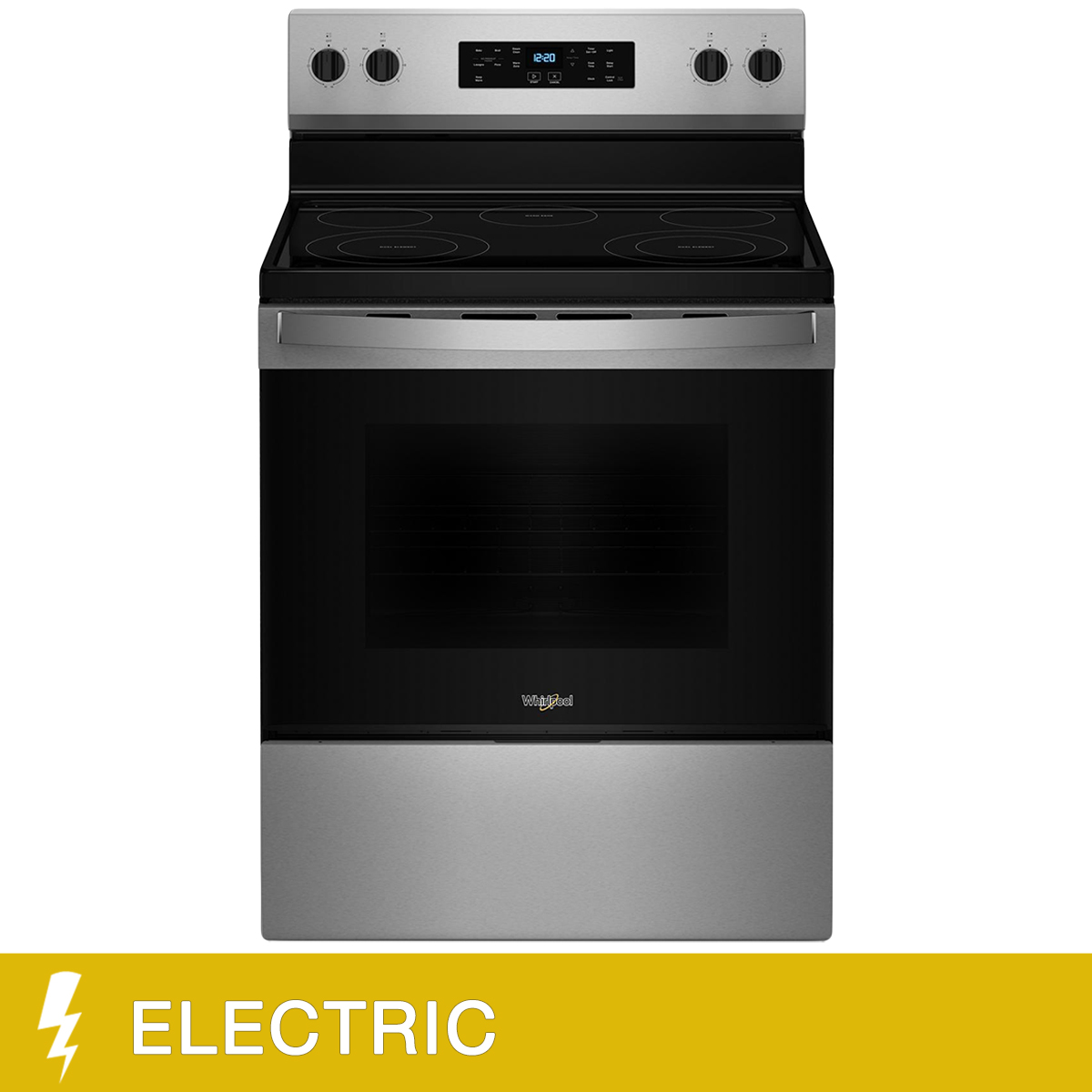 Whirlpool 30 in 5.3 cu ft. Electric 5 Element Range with Dual Radiant Elements