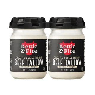KETTLE AND FIRE GRASS FED BEEF TALLOW 2 / 14 OZ