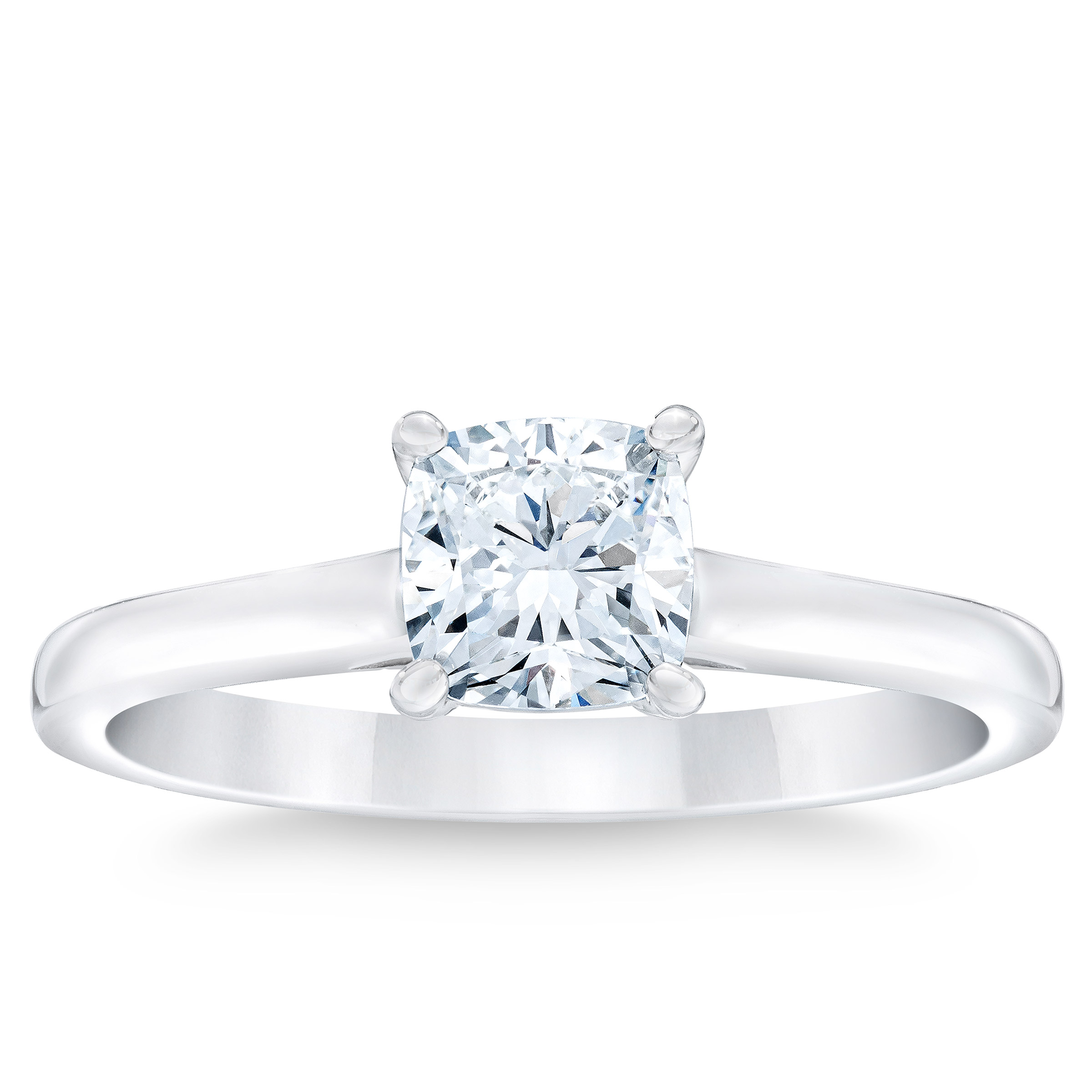 1.00 ct Cushion Cut, Clarity VVS2, Colour H, Solitaire Diamond Ring