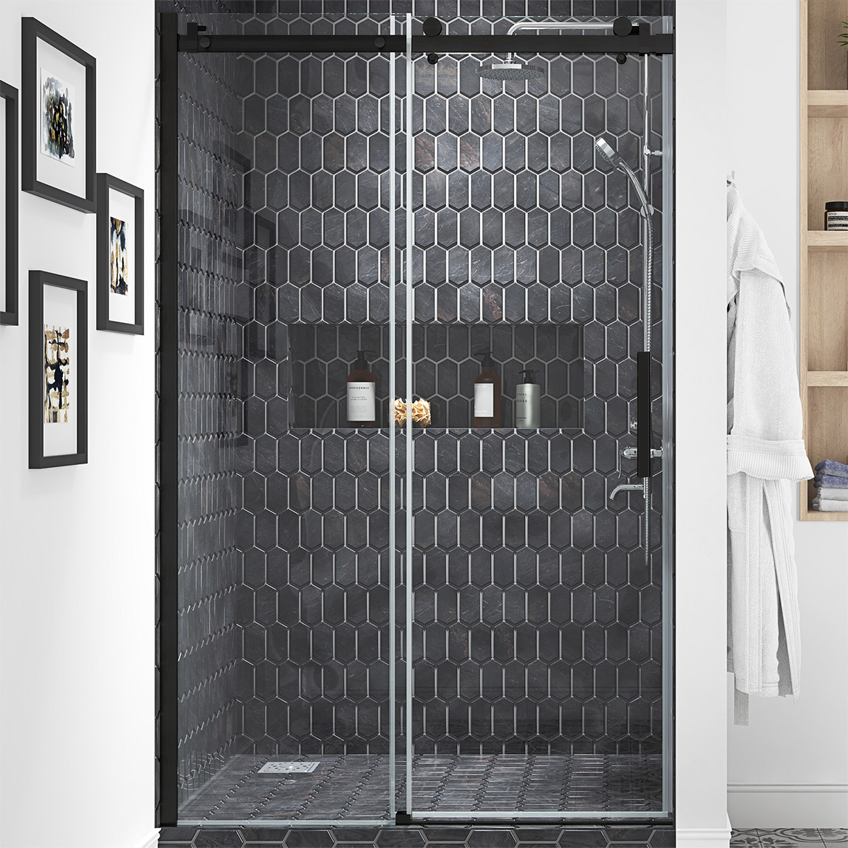 OVE Decors Kelsey Frameless Sliding Shower Door