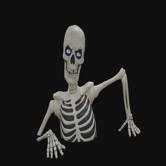 Halloween Giant Ground Breaking Skeleton with LCD Eyes | Costco