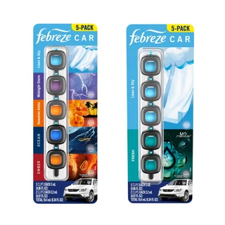FEBREZE AIR FRESHENER 5 PACK CAR AIR VENT CLIPS