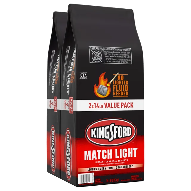 KINGSFORD MATCHLIGHT CHARCOAL 2/14 LB BAGS