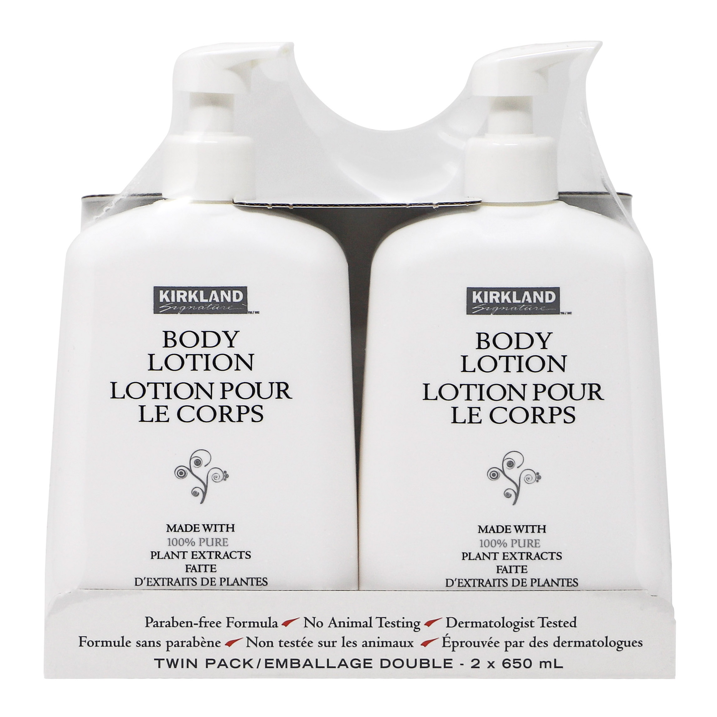 Kirkland Signature Body Lotion, 2 x 650 mL