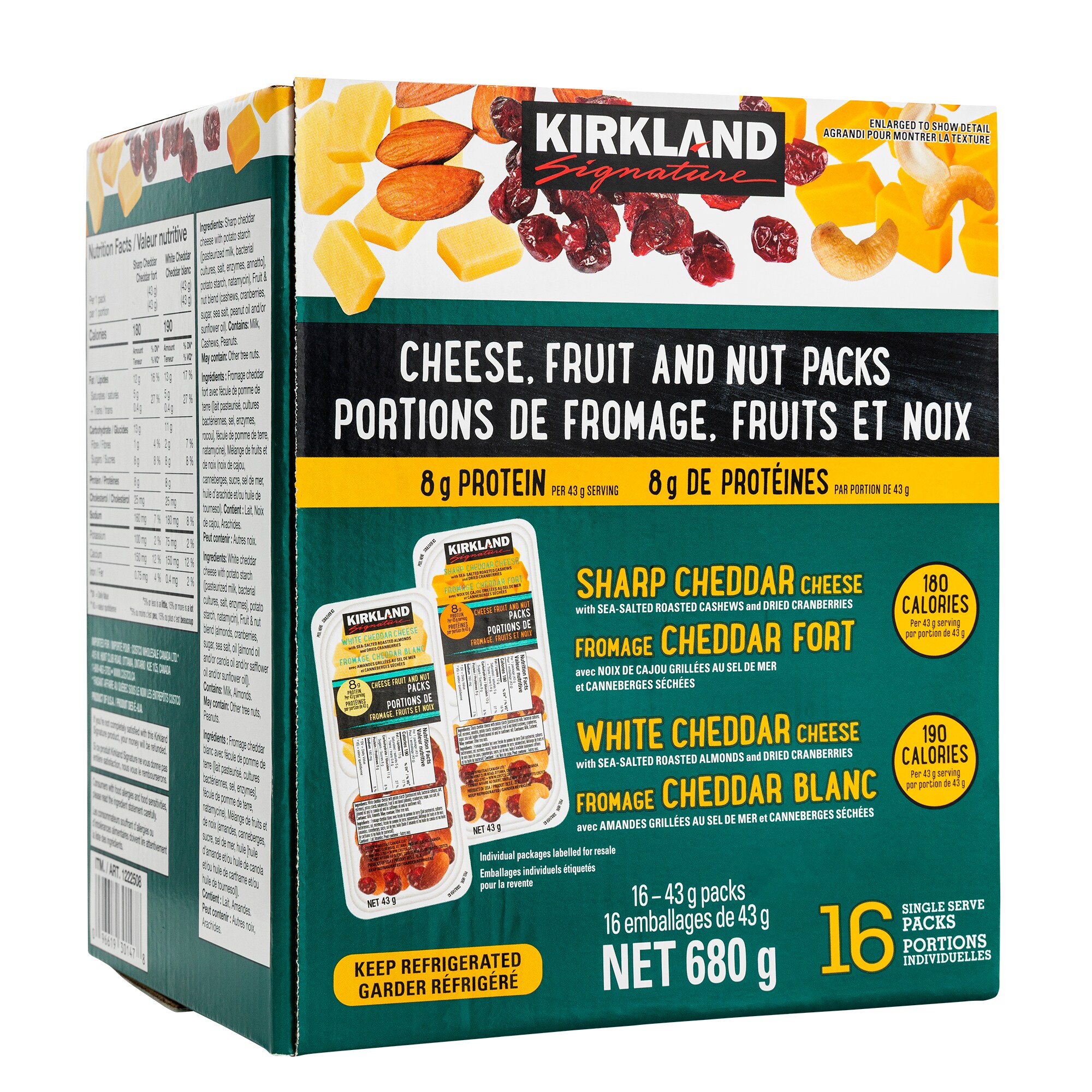 Kirkland Signature Cheese, Fruits & Nuts, 680g