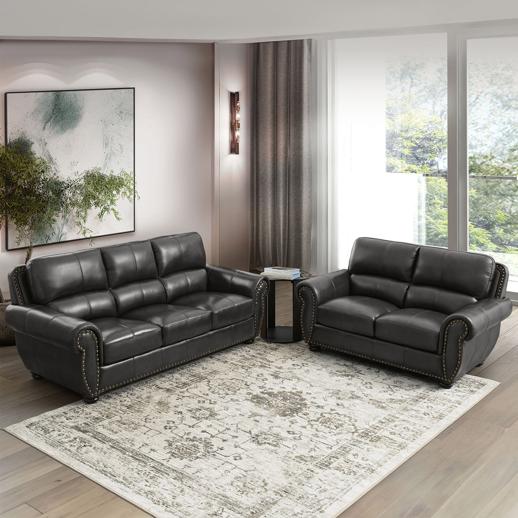 Austin Leather Collection  Gray