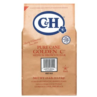 C&H Pure Cane Medium Brown Sugar, 25 lbs