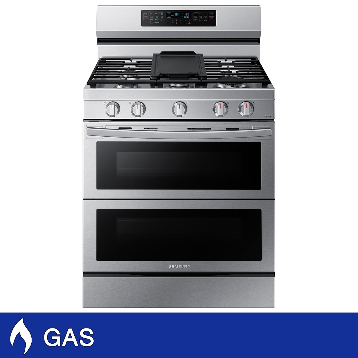 Samsung 6.0 cu. ft. Smart Freestanding Gas Range with Flex Duo and Air Fry