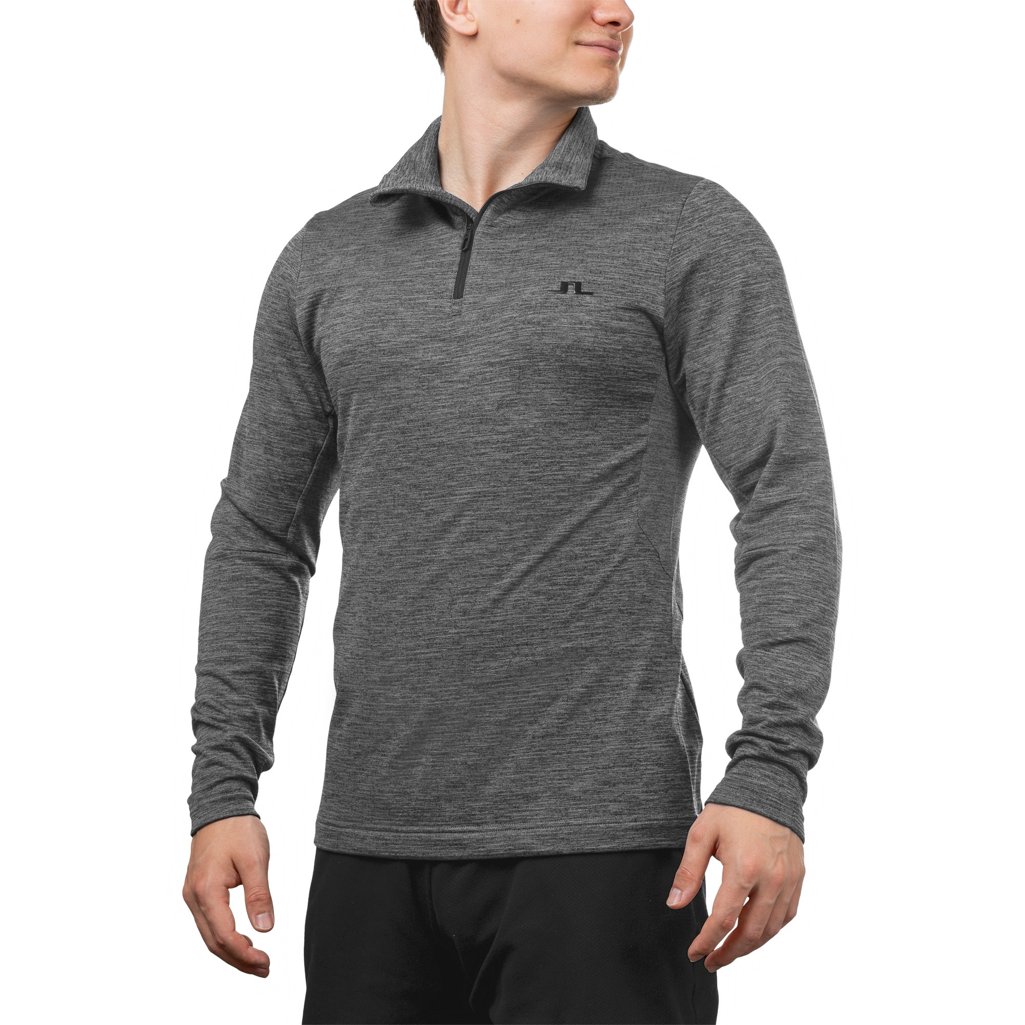 J. Lindeberg Men's 1/4 Zip Long Sleeve Top