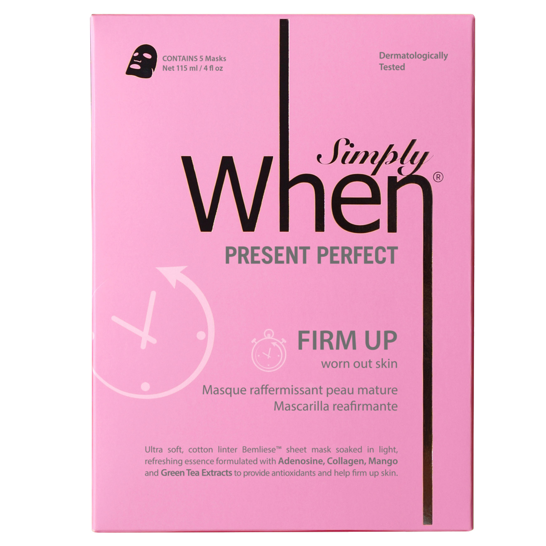 Simply When Present Perfect Firm Up Sheet Masks, 20-pack | Costco