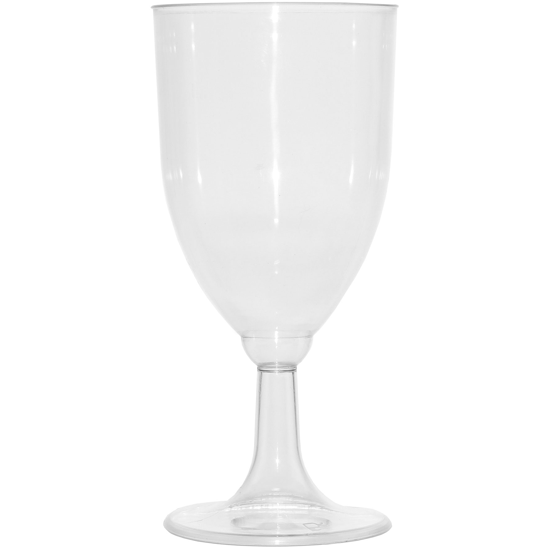 Café Express Crystal Clear Plastic Wine Glasses, 144-count