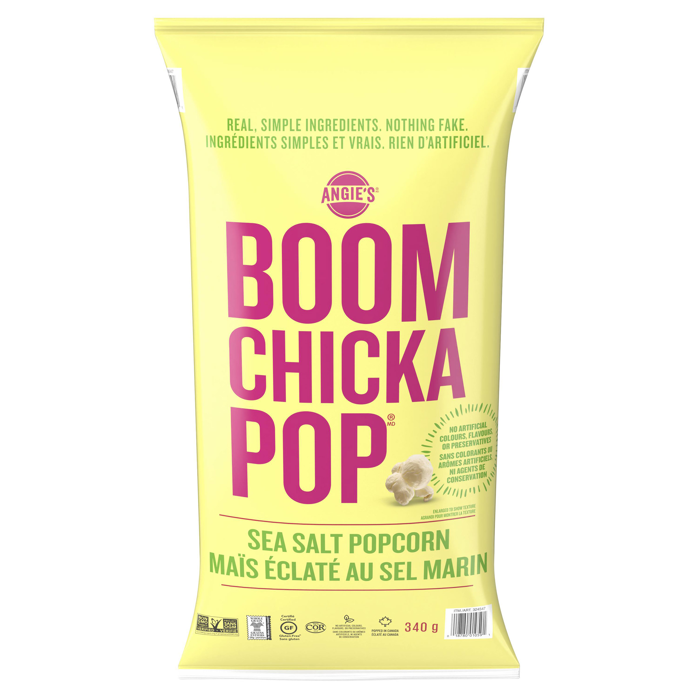 Angie’s Boom Chicka Pop Sea Salt Popcorn, 340 g
