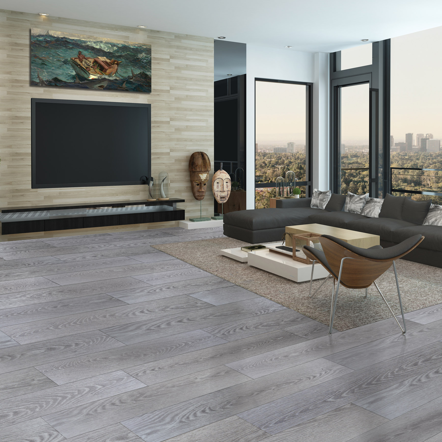 Versaclic Sedona Grey Oak 18 cm (7.1 in.) Vinyl Plank