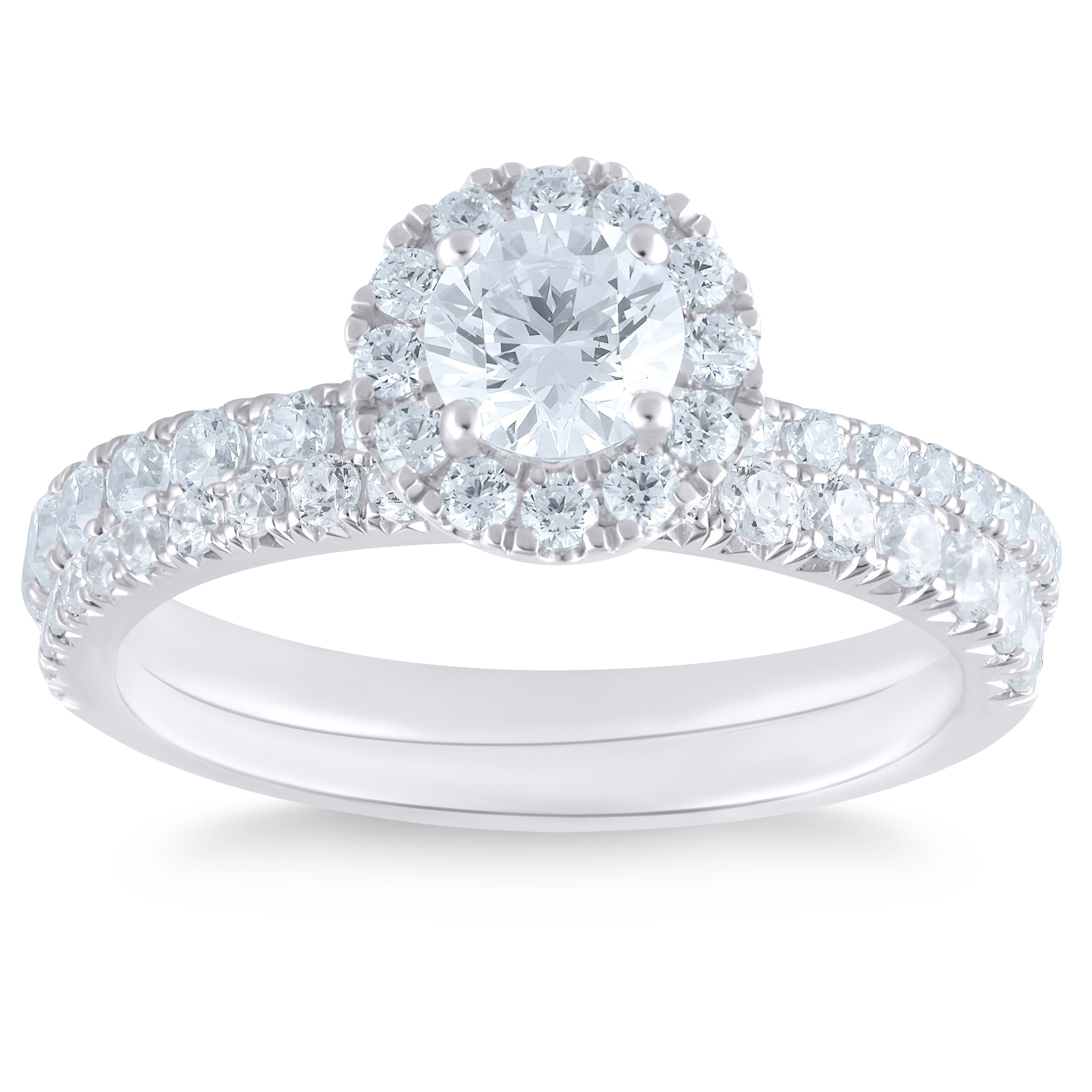 Round Brilliant Diamond Wedding Set (1.30 ctw)